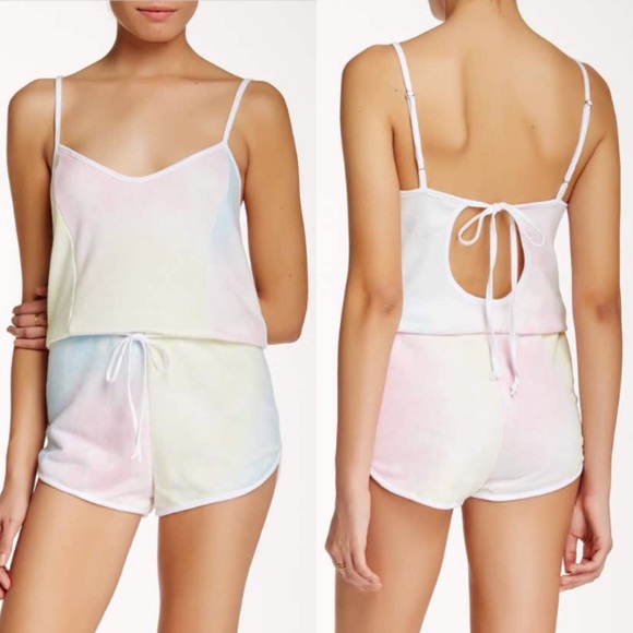 Wildfox Pants - Wildfox Tie Dye Pool Party Terry Romper Coverup